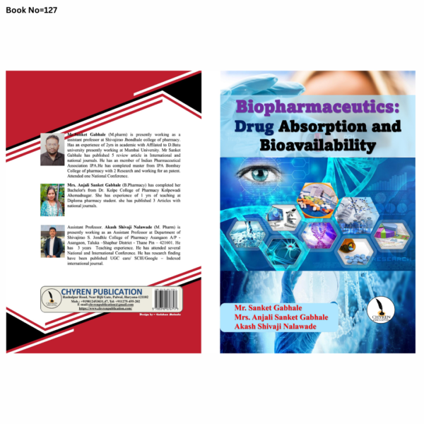 Biopharmaceutics: Drug Absorption and  Bioavailability