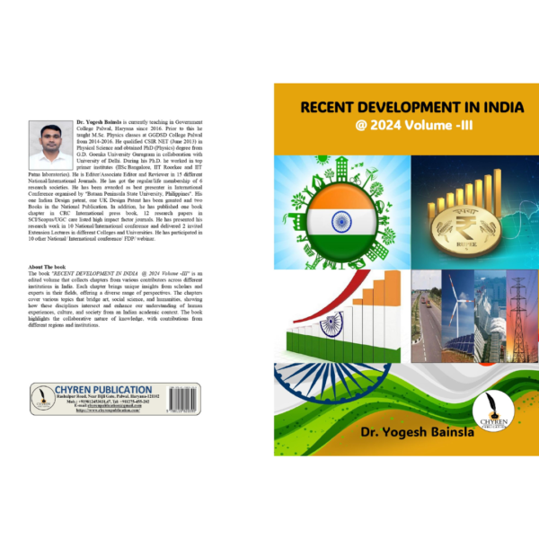RECENT DEVELOPMENT IN INDIA @ 2024 VOLUME -III