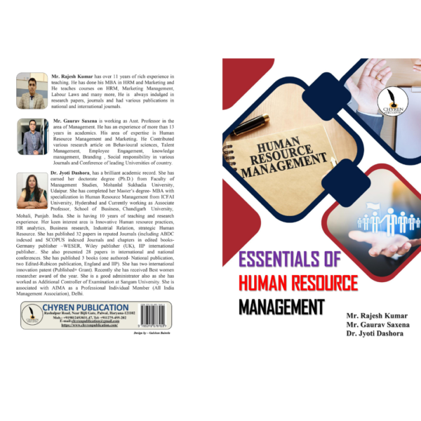 ESSENTIALS OF HUMAN RESOURCE MANAGEMENT