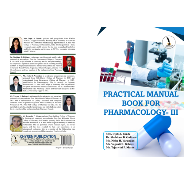 PRACTICAL MANUAL BOOK FOR PHARMACOLOGY- III