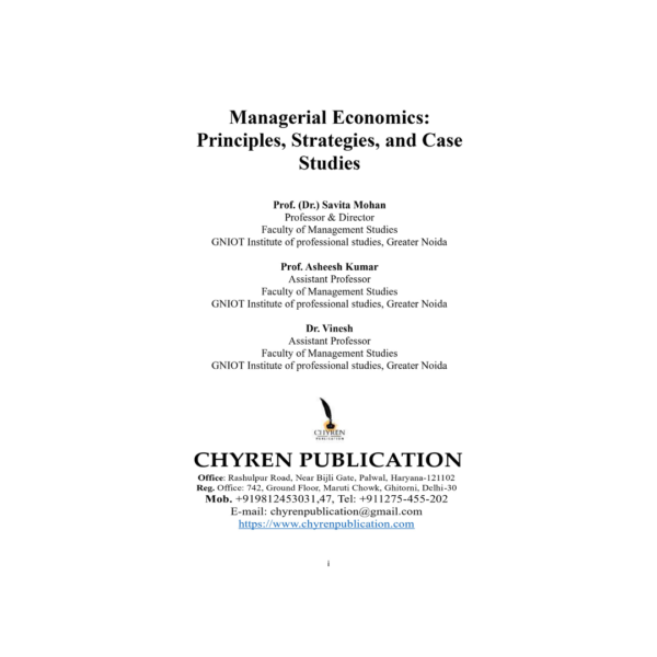 Managerial Economics: Principles, Strategies, and Case Studies - Image 3