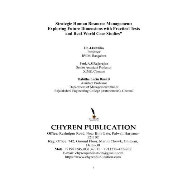 Strategic Human Resource Management: Exploring Future Dimensions with Practical Tests and Real-World Case Studies - B5 Size - Image 3