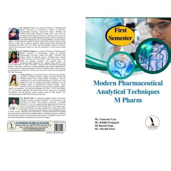 Modern Pharmaceutical Analytical Techniques M Pharm First Semester