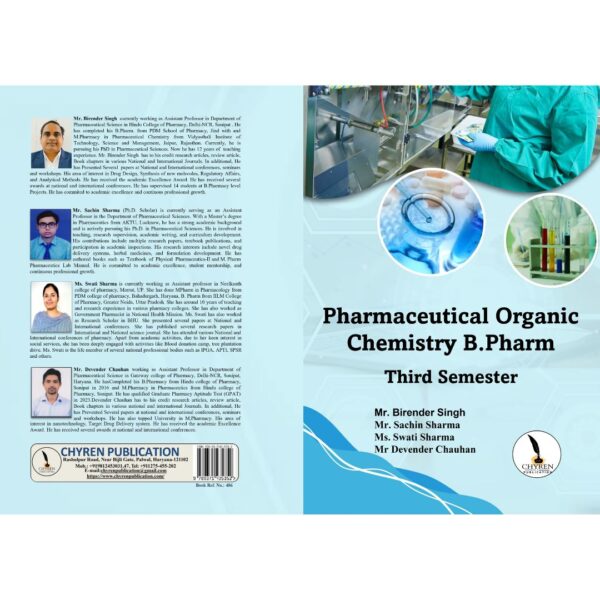Pharmaceutical Organic chemistry B.Pharm Third Semester
